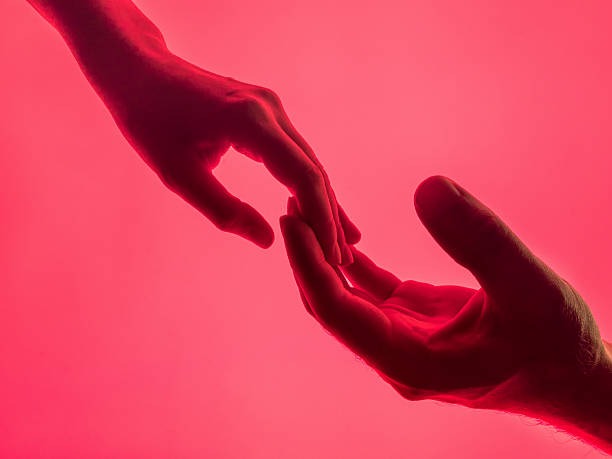 couple holding hands