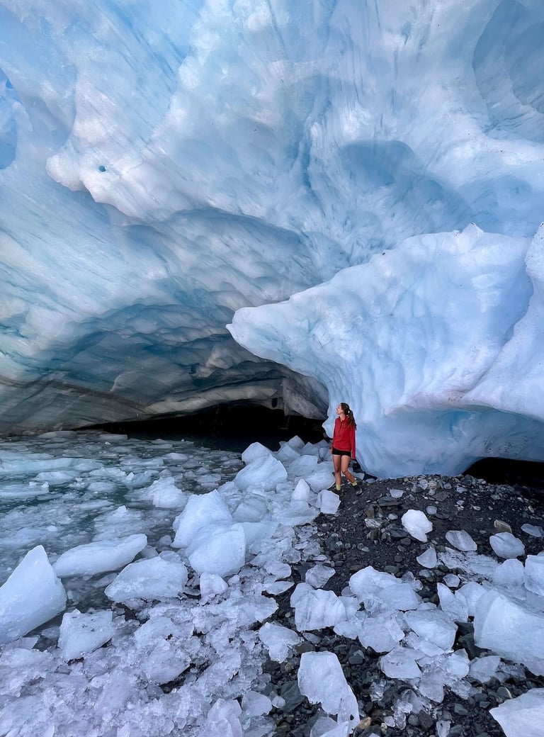 Junto a Brewster Glacier