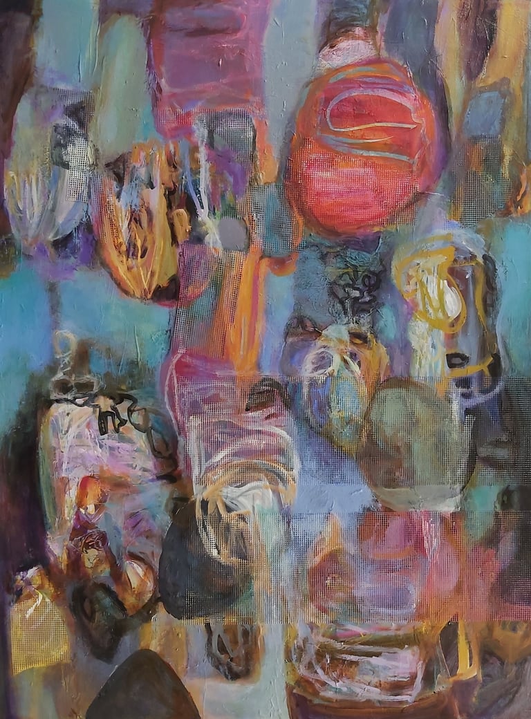 Mystery Balloons - Painting by Paulette Melanson