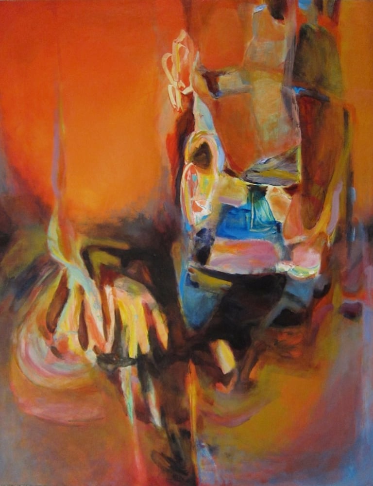 GIVING A HAND - acrylic painting by Paulette Melanson