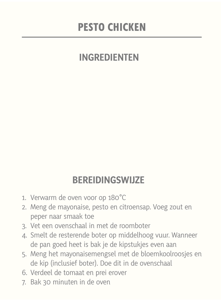 Keto recept pesto chicken