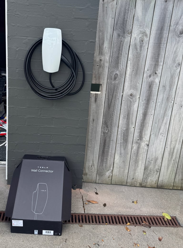 Tesla Gen 3 wall connector installation by registered electrician
