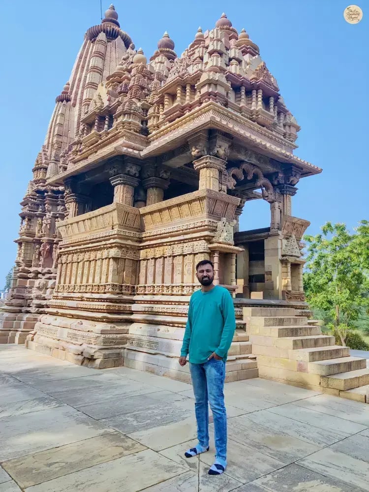 Exterior view of Javari Temple Khajuraho Eastern Group of Temples.