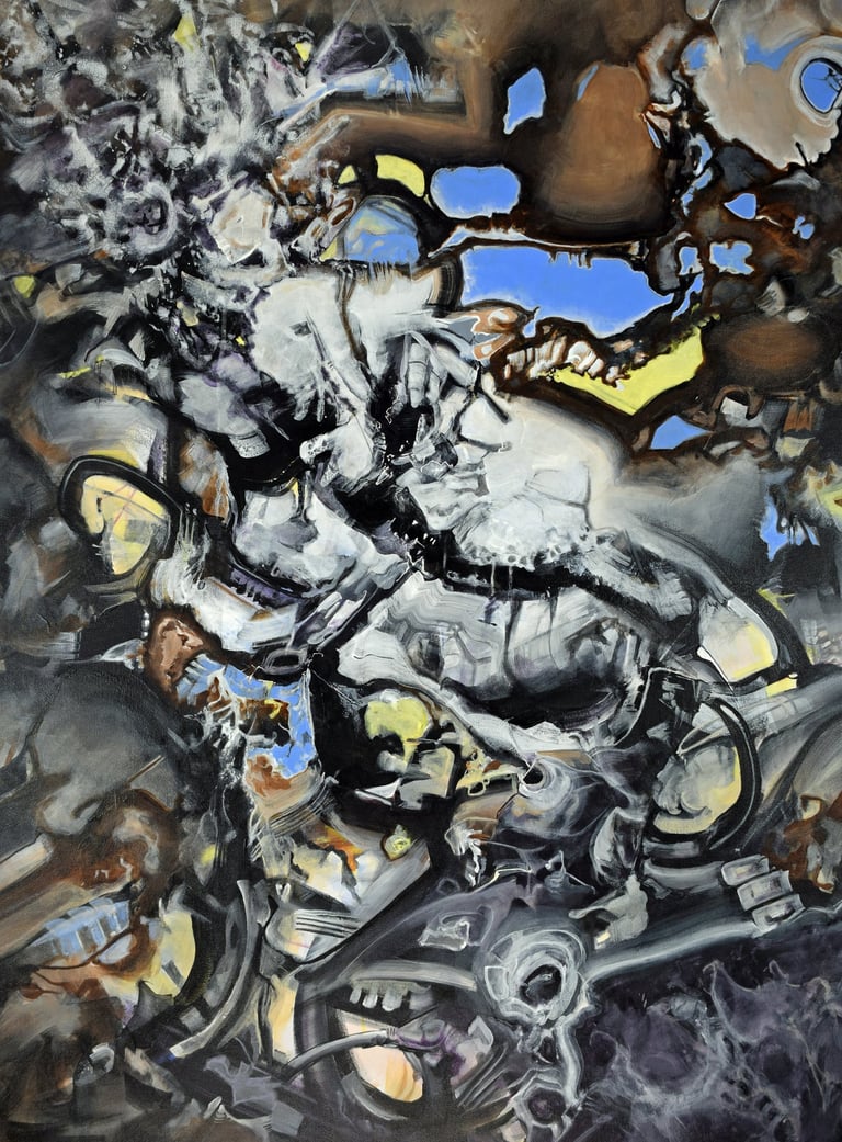 Abstract painting by Eric Stiles.