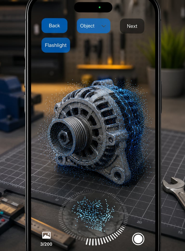 create 3d models with iphone
