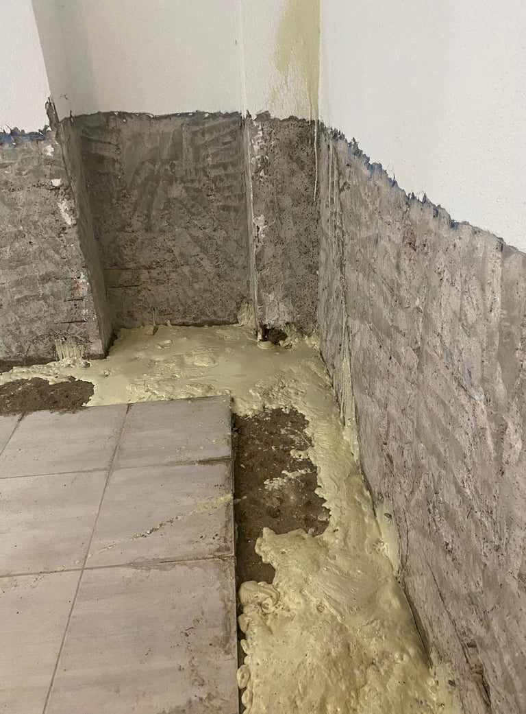 poliüretan enjeksiyon sistemi ile nagatif su yalıtımı