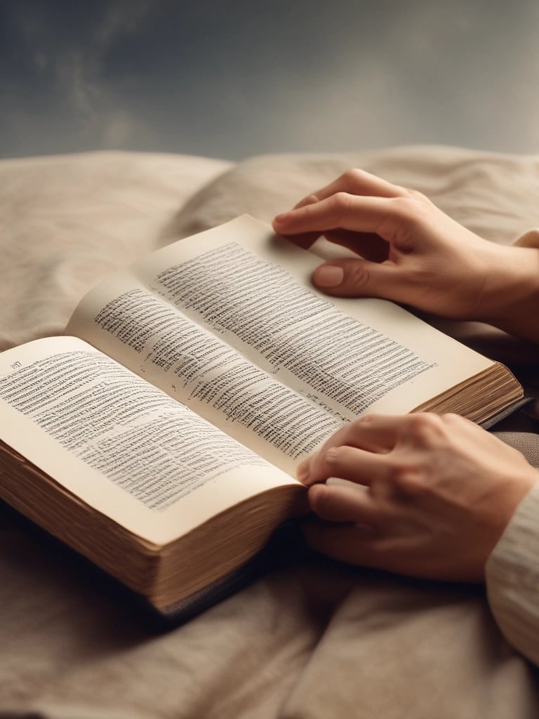 blue and white striped round textile