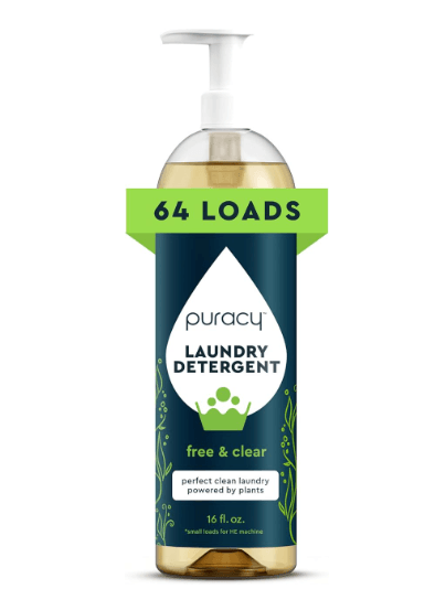 Puracy natural fragrance-free laundry detergent concentrate for sensitive skin