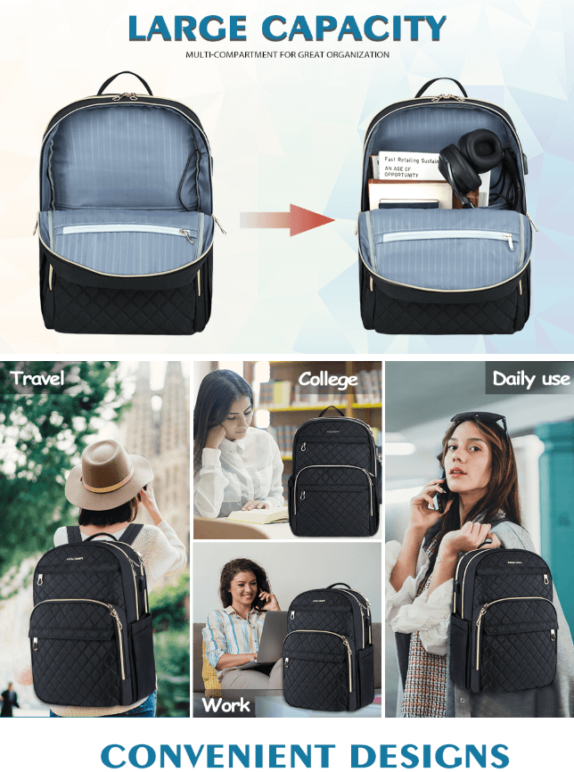 KROSER Laptop Backpack for Travel, an essential for Digital Nomad Backpack users