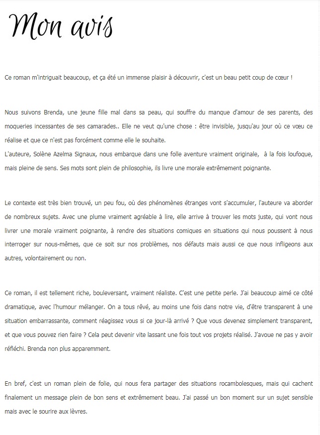 chronique livre en toute transparence lirons delle