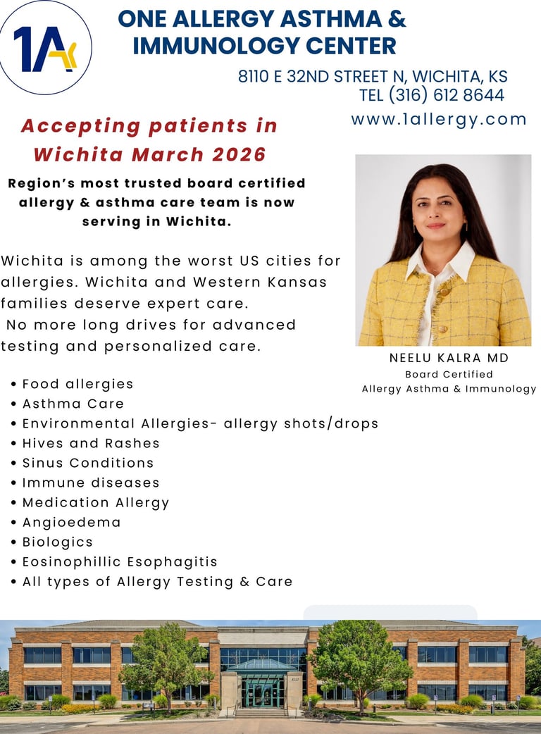 Neelu Kalra Best allergist in Wichita Asthma, Allergy Immunology