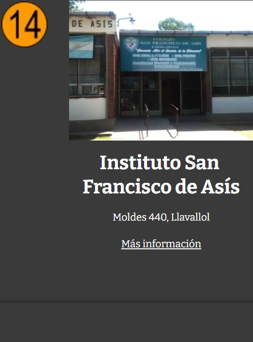 EP Escuela Primaria Instituto San Francisco de Asis Llavallol