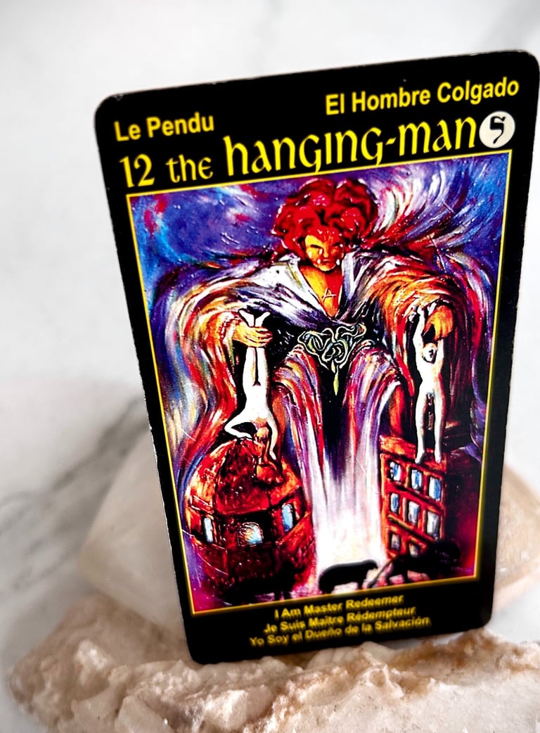 Tarot Card 12 The Hanging Man or Hanged Man Redemption and release Why Nothing Is Moving in Your Life