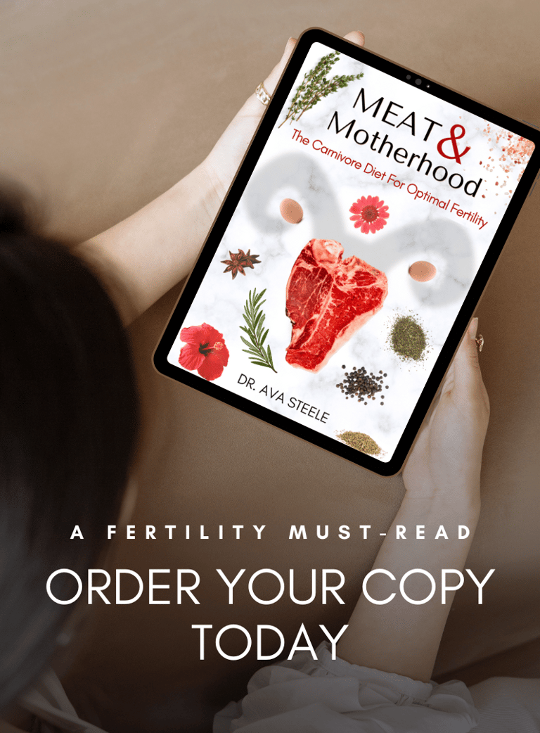 MEAT & Motherhood health eBook – fertility nutrition guide for women with ancestral dietary focus