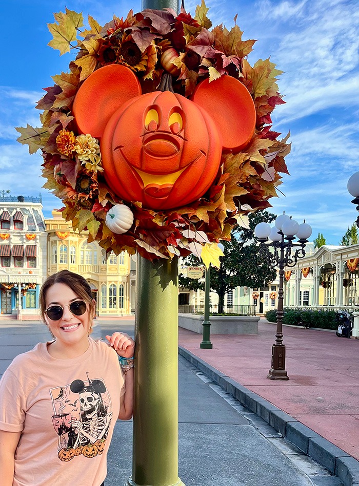Sarah Turner pictured on Main Street, U.S.A.® inside Disney's Magic Kingdom® Park.