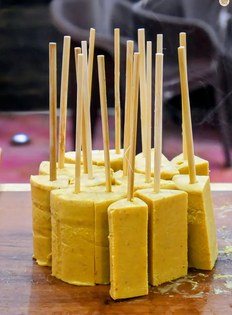 Stall selling Ujjain’s popular Matka Kulfi at Kota Dussehra Mela.