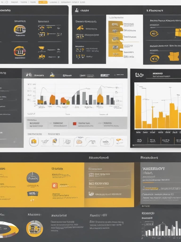 A focused professional analyzing complex data visualizations on multiple screens in a modern office.