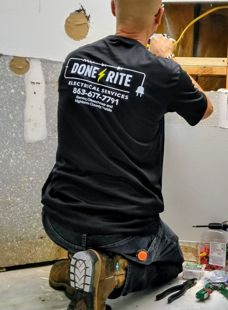 Residential electrical wiring – safe and neat install