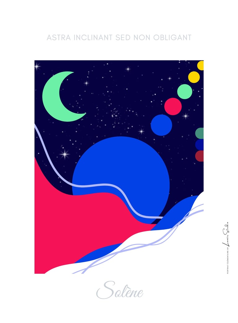 affiche personnalisée design Solène