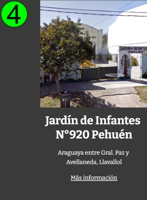 Jardin de Infantes 920, Llavallol