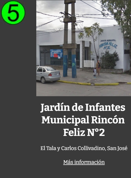 Jardin de Infantes Municipal Rincon Feliz 2 San Jose Temperley