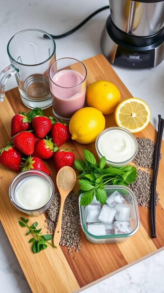 Strawberry Smoothie Recipe Ingredients