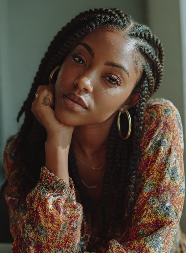 natural hair black woman chunky twists
