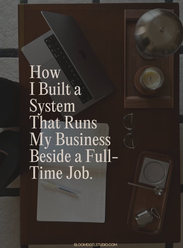 How I built a system that runs my business besdie a full-time job