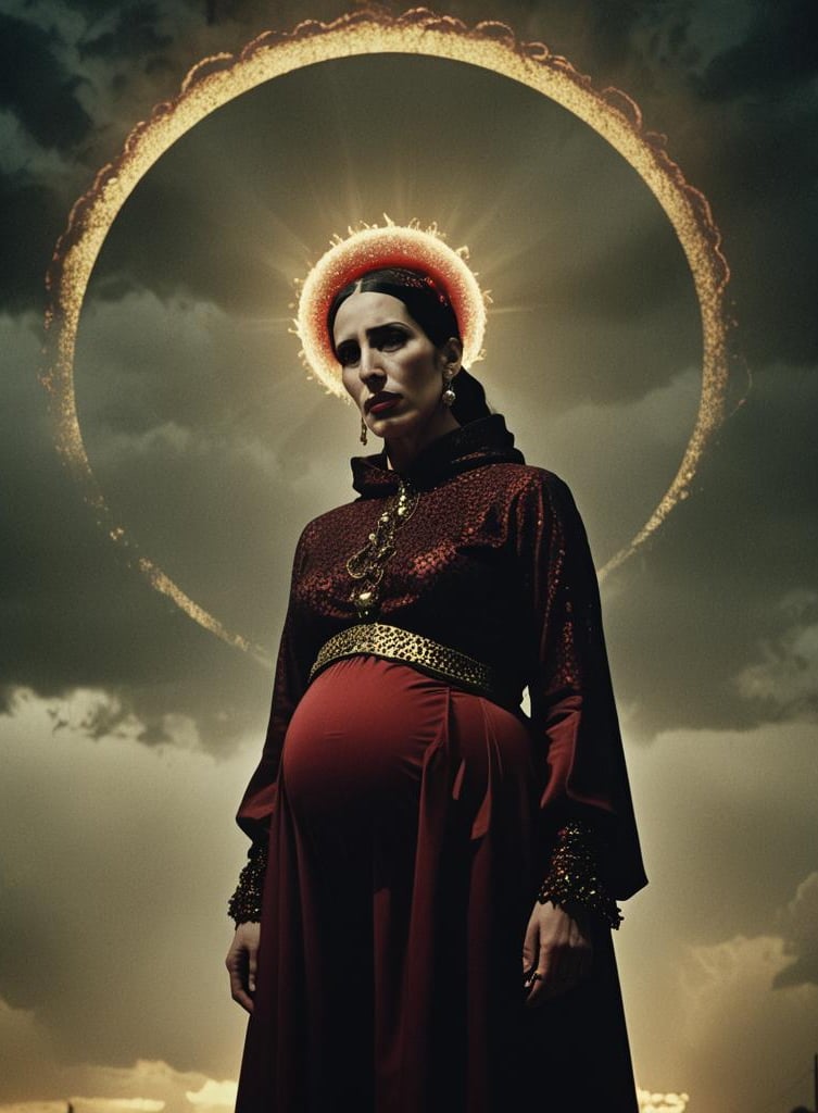 Pregnant woman for the short film YUNG