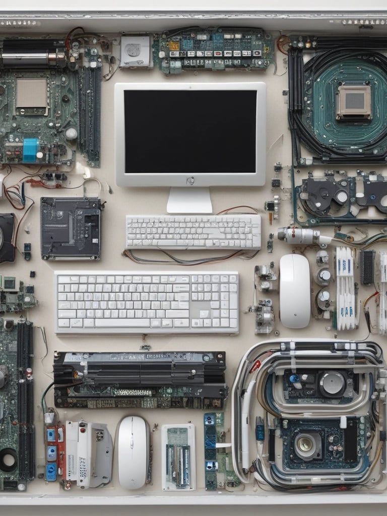 Dark-themed photo of a sleek gaming laptop with blue and orange lighting accents