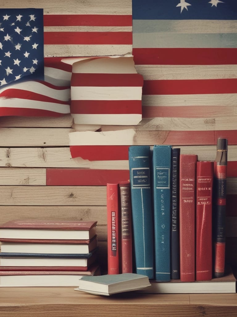 A stack of bilingual English-Portuguese books with audio icons, symbolizing immersive learning.