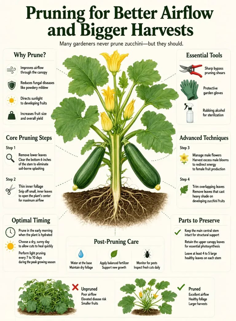 growing zucchini vertically