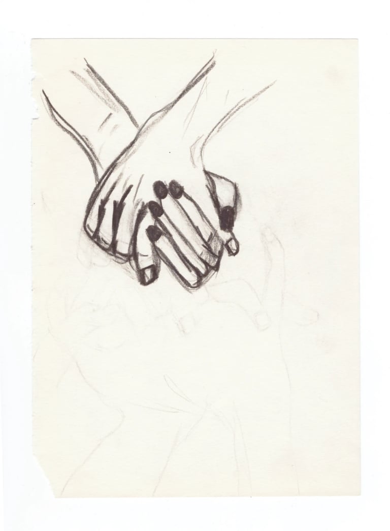 holding hands