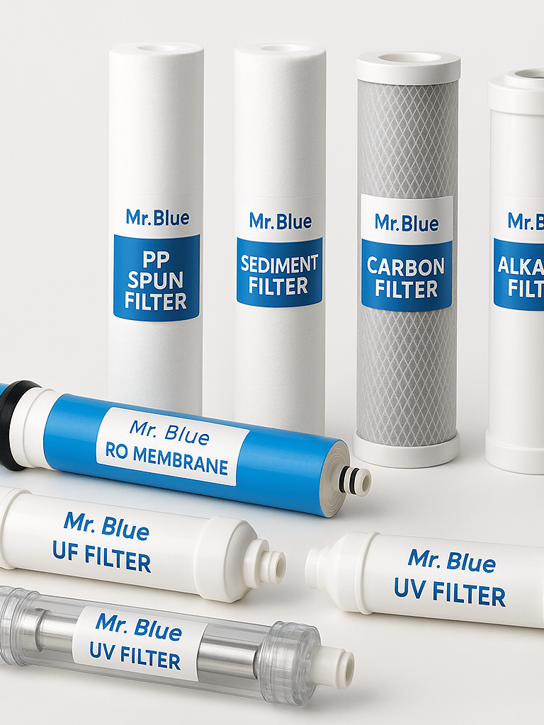 RO Filter spare parts, Ro membrane, Carbon filter, PP filter