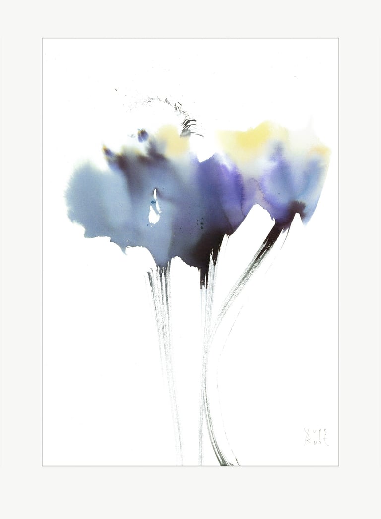 Yuge Kurt, professional watercolor painting 21.8 x 31.8 inch, on sale at online art gallery.
