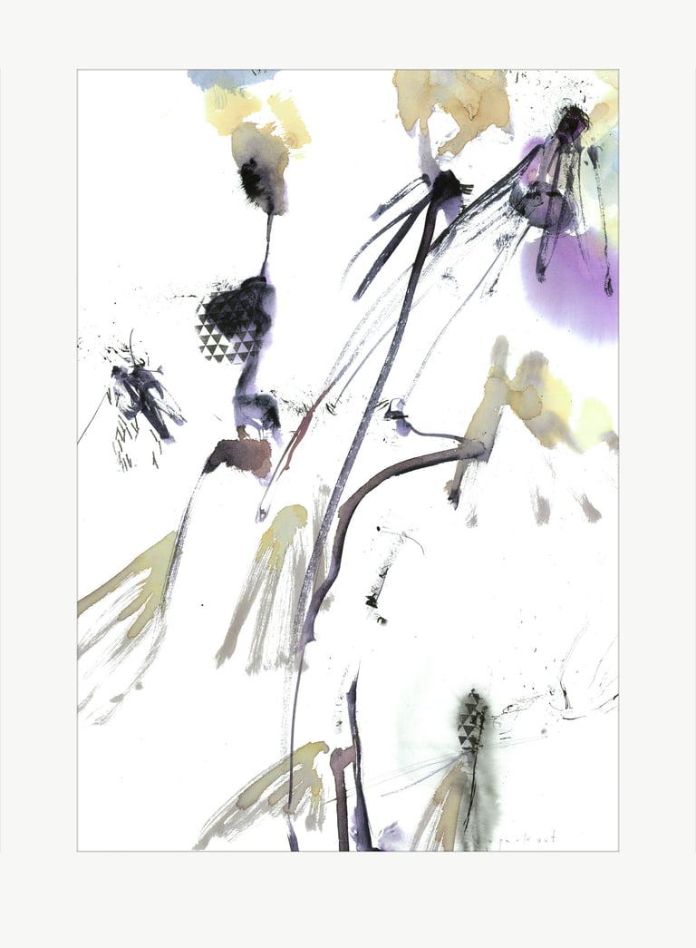 Yuge Kurt, professional watercolor painting 21.8 x 31.8 inch, on sale at online art gallery.