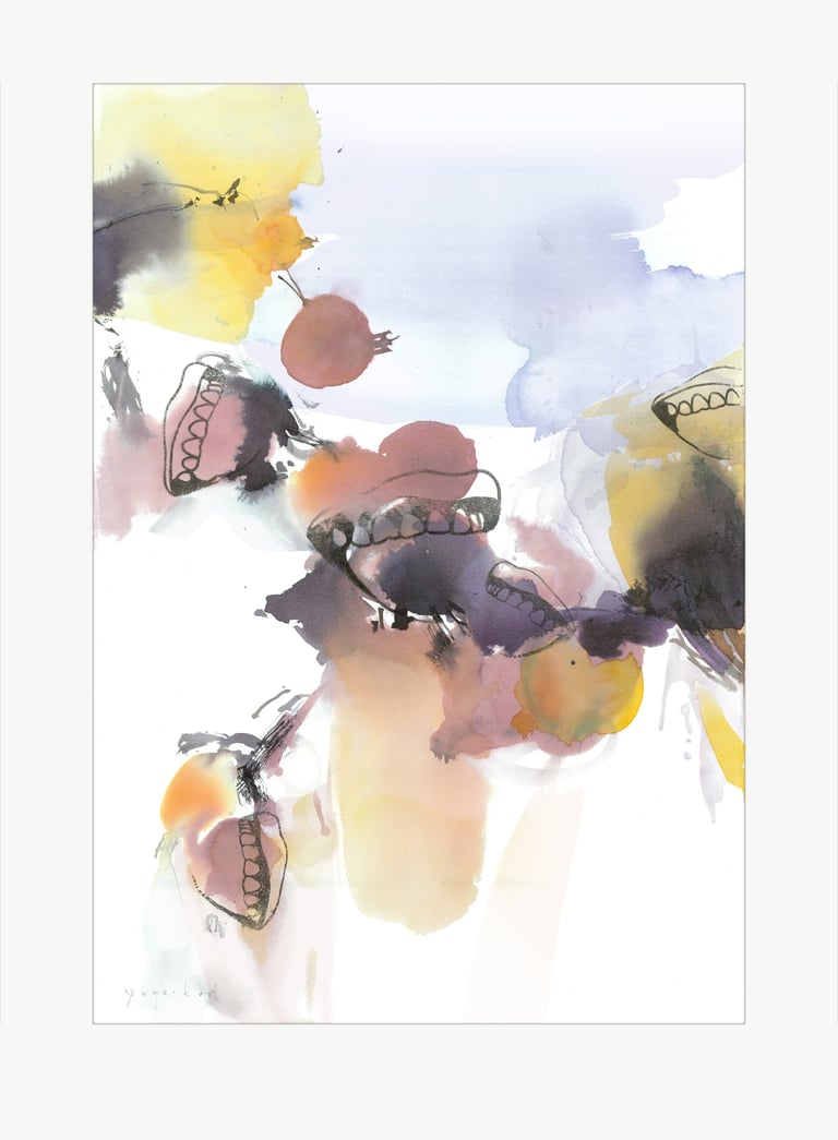 Yuge Kurt, professional watercolor painting 21.8 x 31.8 inch, on sale at online art gallery.