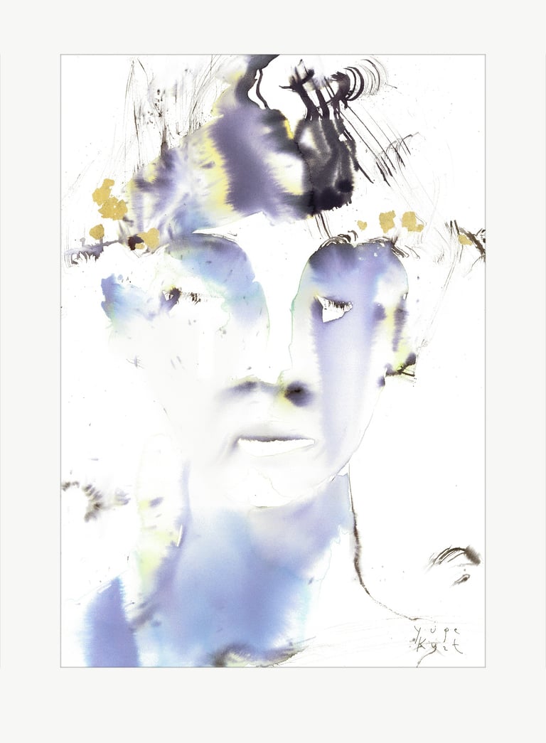 Yuge Kurt, professional watercolor painting 21.8 x 31.8 inch, on sale at online art gallery.