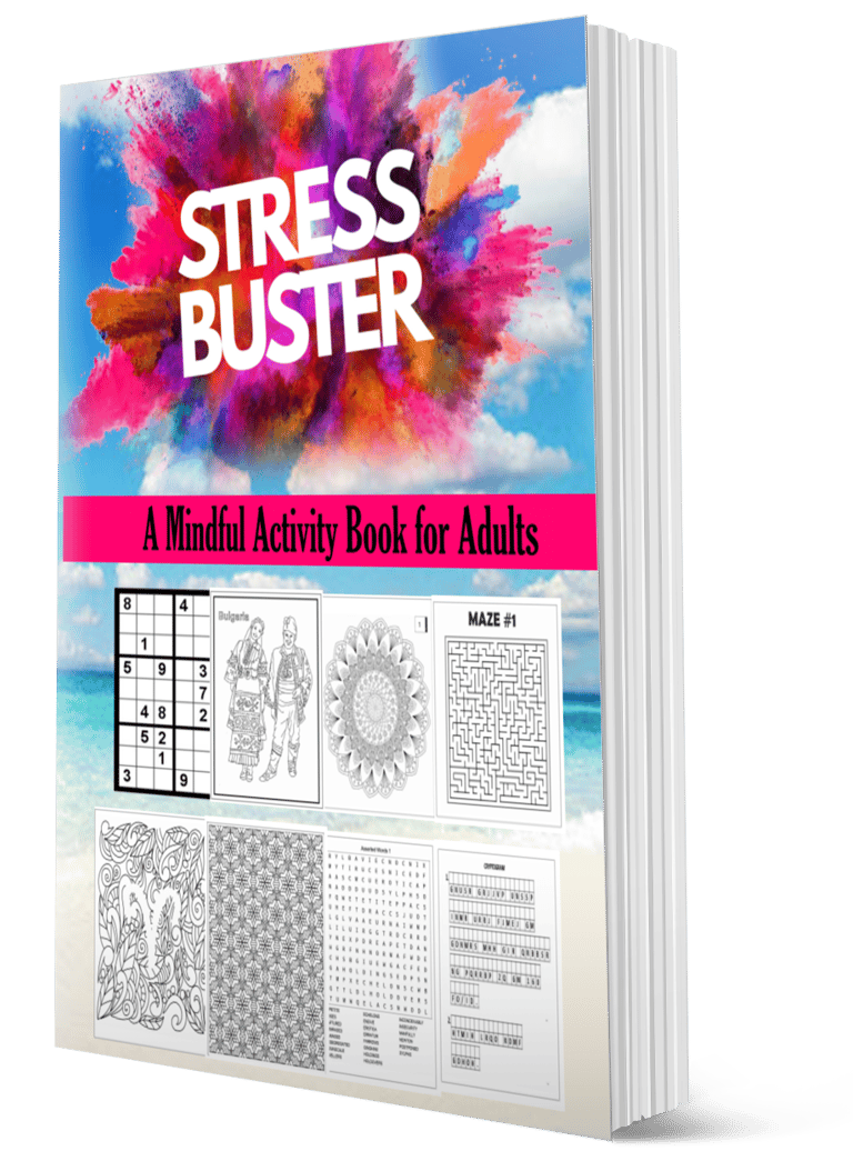 a stress buster book a mindful activity book