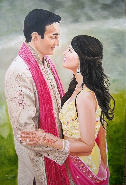 adult male female children portrait art artist painting commission hire artist diane jorstad