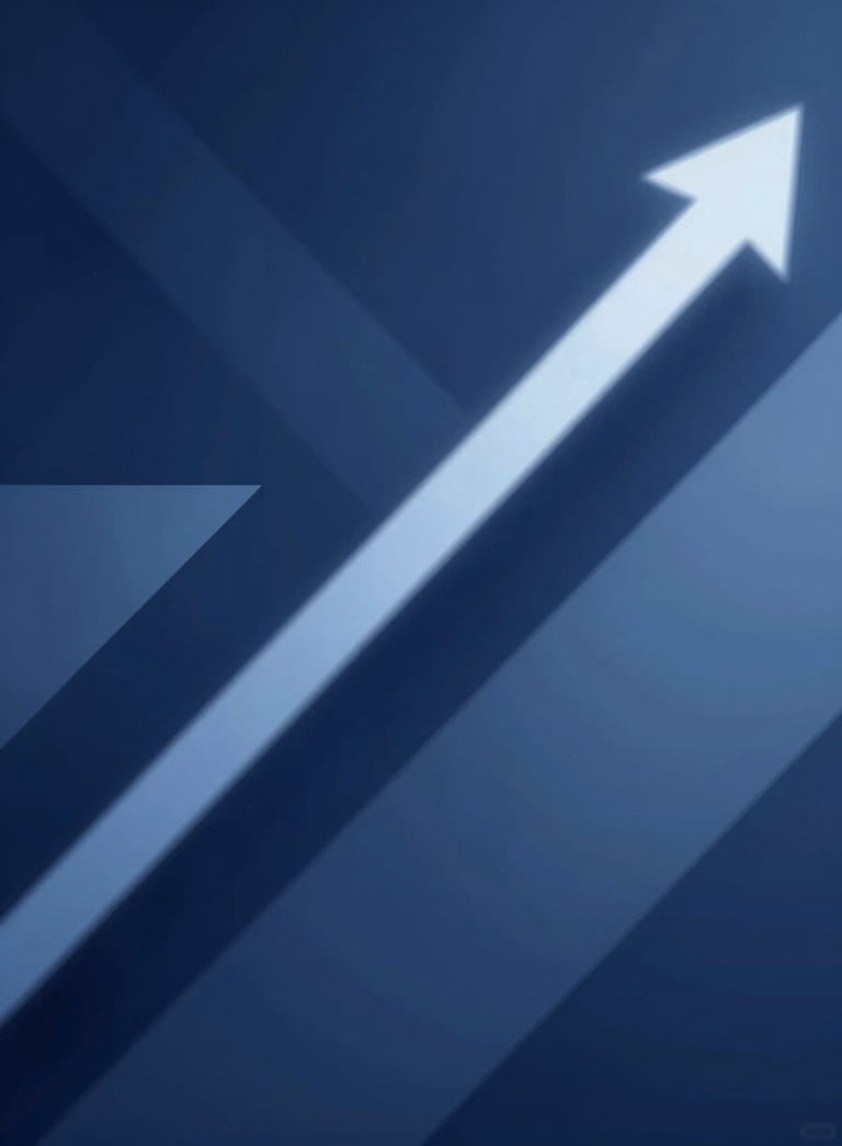 An abstract, professional background featuring geometric patterns suggesting financial growth and security, using #0F1A2C and #1E3A5F colors.