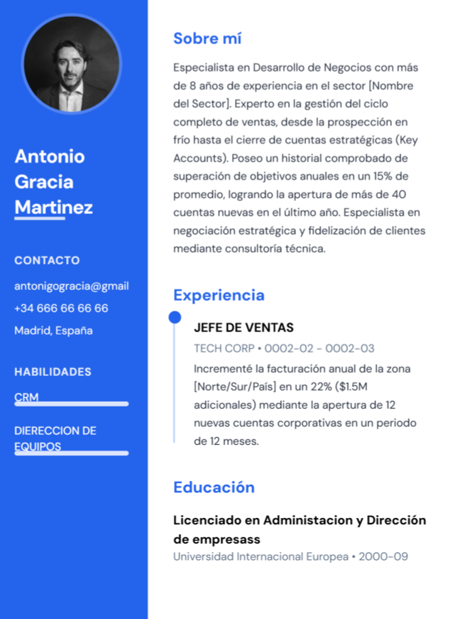 crea curriculum gratis, plantillas gratis