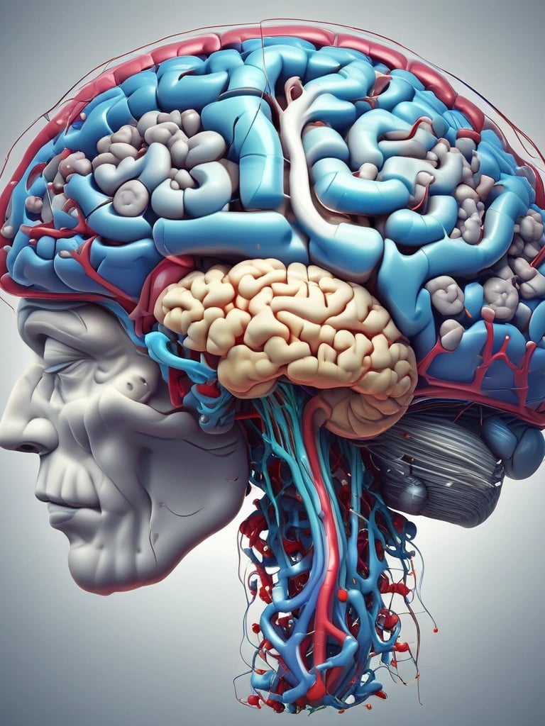 A neatly arranged grid of peptide supplement bottles glowing softly against a dark backdrop.