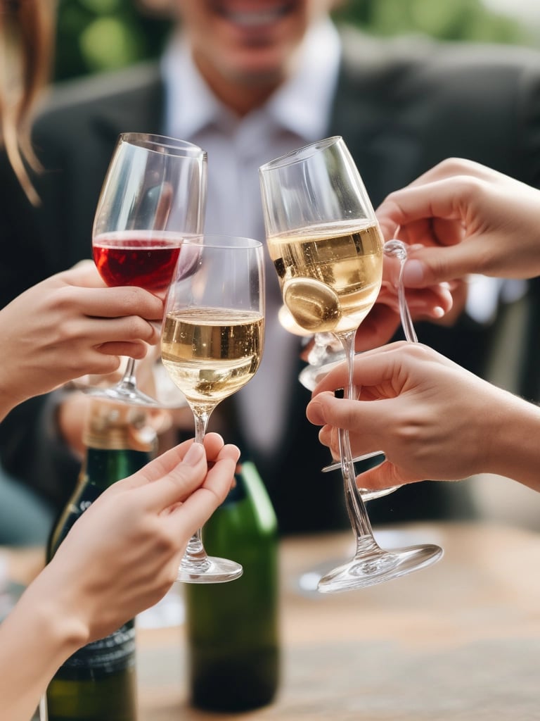 A bottle of Ferrari Maximum Rosé sparkling wine is nestled in a bed of crushed ice. The bottle features a pink foil top and a dark label, showcasing an elegant design. Ice crystals surround the bottle, adding a refreshing element to the scene.