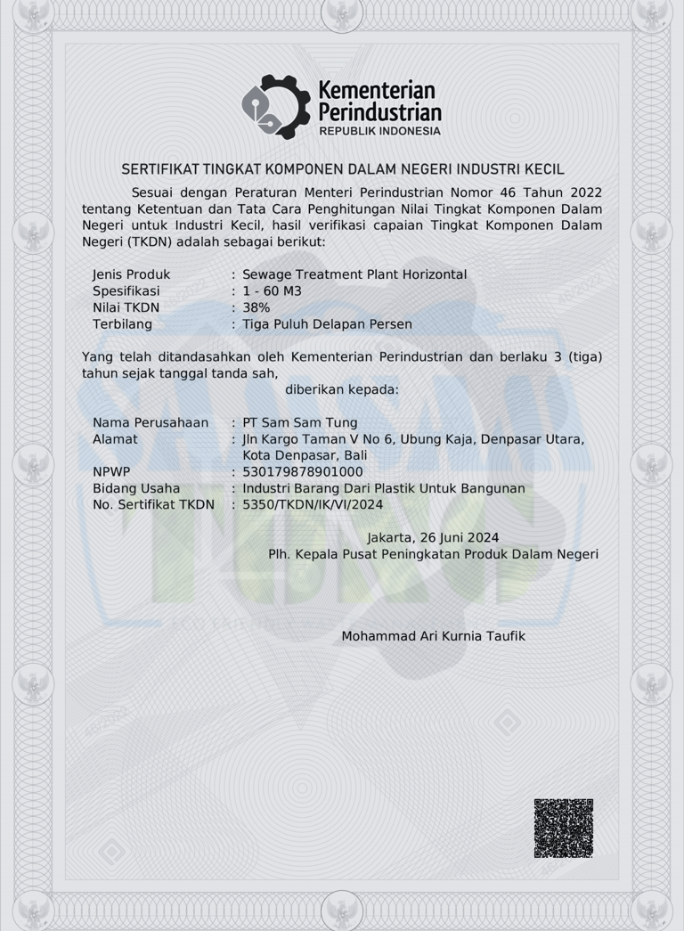 TKDN - Swage Treatment Plant