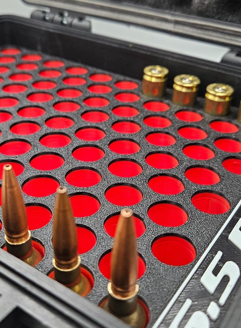 100 Round customized rugged cartridge case