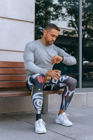 Men’s leggings in a graffiti style, great for gym pants, under shorts or to be worn alone like this.
