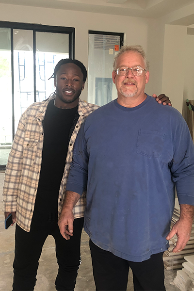 Wayne Dutcher, Founder, with Alvan Kamara