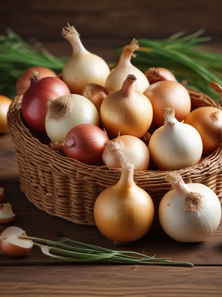 Colorful bell peppers and eggplants neatly arranged in a rustic basket