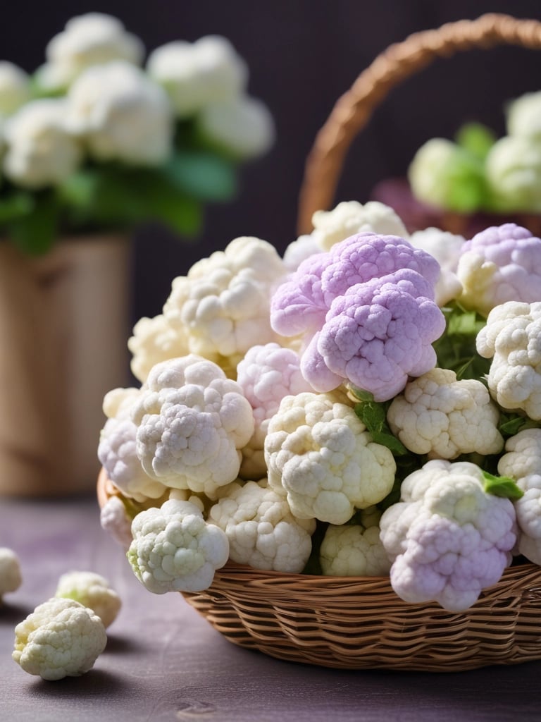Colorful bell peppers and eggplants neatly arranged in a rustic basket